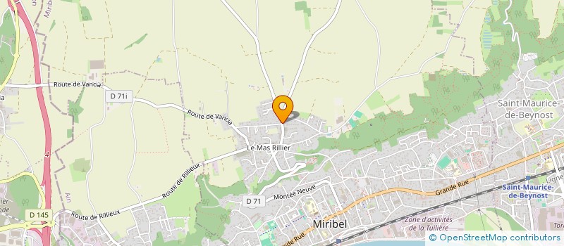 localisation de l'entreprise MADAME ODILE CHENE à MIRIBEL