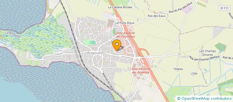 localisation de l'entreprise MADAME ODILE CHOLLET  ANGOULINS