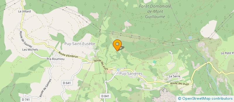 localisation de l'entreprise MADAME ODILE CLERC à LES ORRES