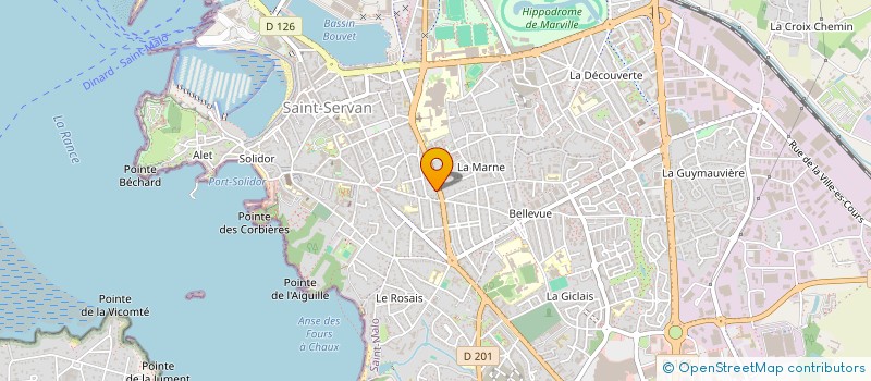 localisation de l'entreprise MADAME ODILE CLERET  SAINT-MALO