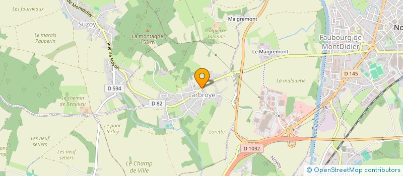 localisation de l'entreprise MADAME ODILE CLERIS à SALENCY