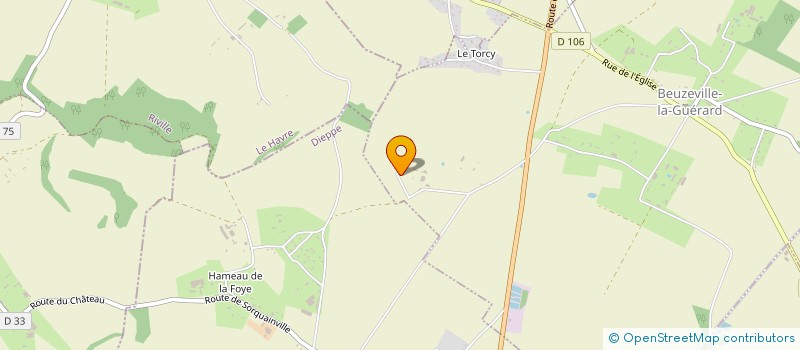 localisation de l'entreprise MADAME ODILE COCATRIX  BEUZEVILLE-LA-GUERARD