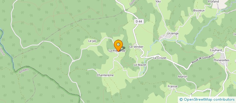 localisation de l'entreprise MADAME ODILE COLOMBIER  SAINT-JEAN-SOLEYMIEUX