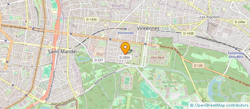 localisation de l'entreprise MADAME ODILE CONXICOEUR à VINCENNES