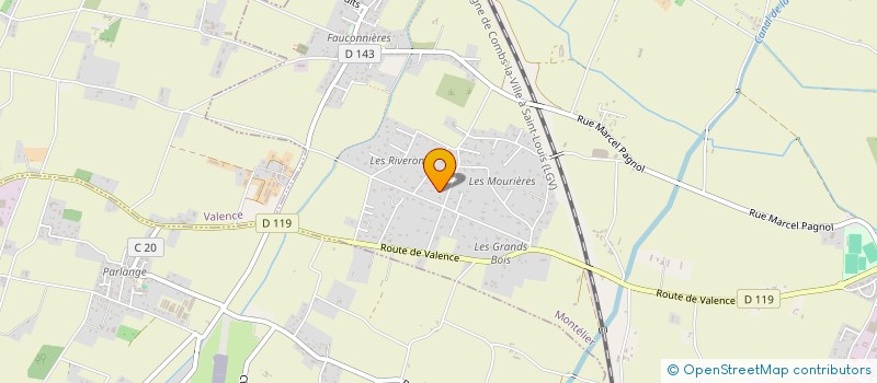 localisation de l'entreprise MADAME ODILE CORDIER  MONTELIER