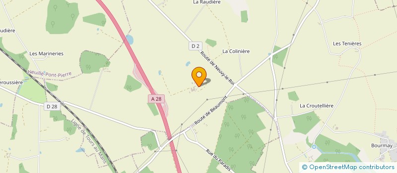 localisation de l'entreprise MADAME ODILE CORNO  ROUZIERS-DE-TOURAINE