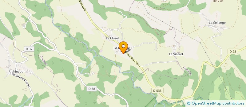 localisation de l'entreprise MADAME ODILE CORTIAL  CHASPINHAC