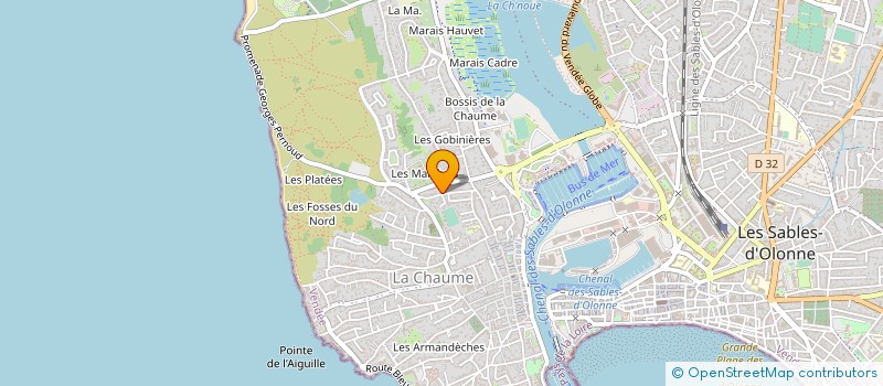 localisation de l'entreprise MADAME ODILE COUILLARD à LES SABLES D'OLONNE