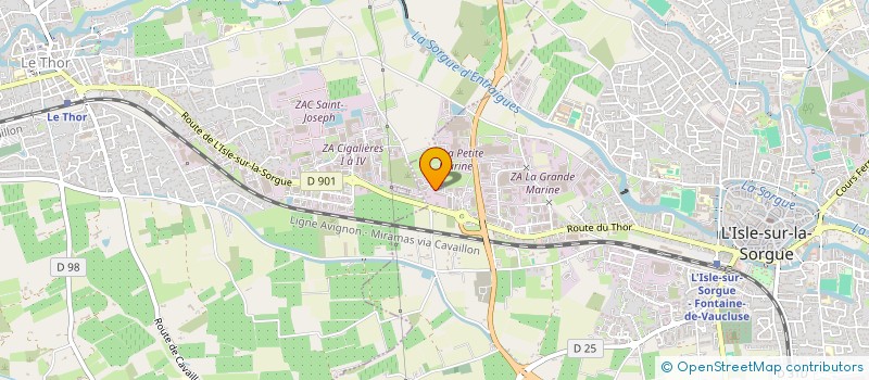 localisation de l'entreprise MADAME ODILE COUSTON  L'ISLE-SUR-LA-SORGUE