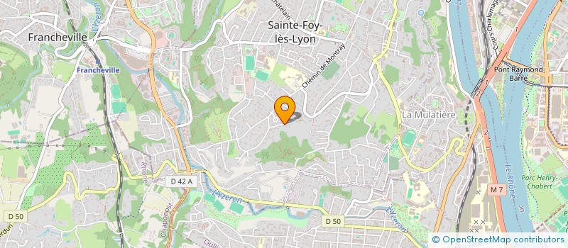 localisation de l'entreprise MADAME ODILE COZENOT à SAINTE-FOY-LES-LYON
