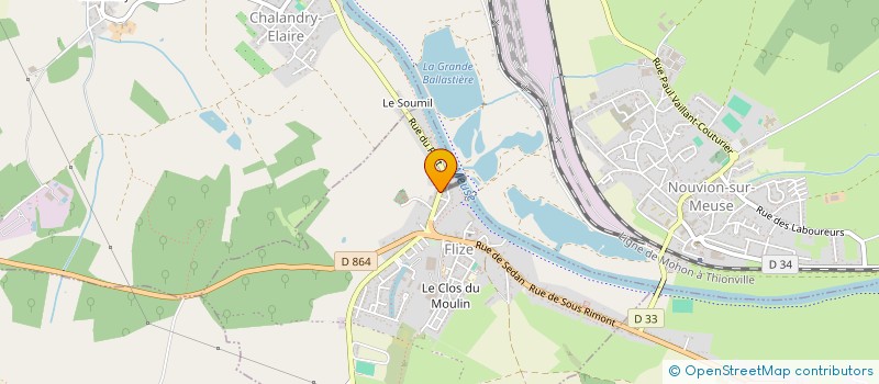 localisation de l'entreprise MADAME ODILE CUGNET  FLIZE