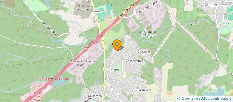 localisation de l'entreprise MADAME ODILE DANEY  CESTAS