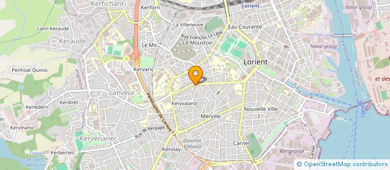 localisation de l'entreprise MADAME ODILE DARAMY à LORIENT