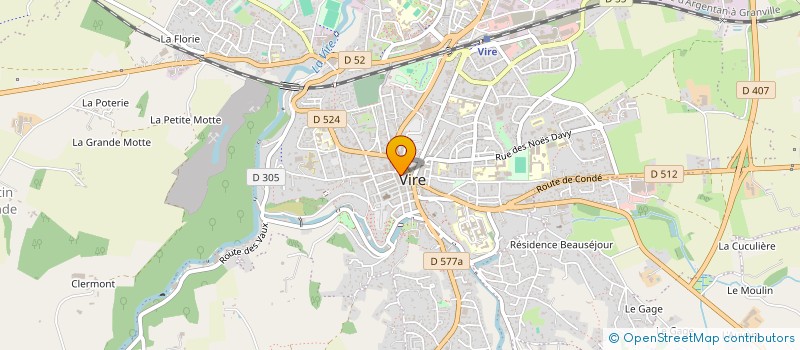 localisation de l'entreprise MADAME ODILE DE FRANCQUEVILLE  VIRE-NORMANDIE