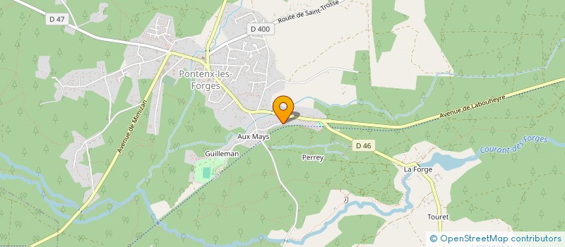 localisation de l'entreprise MADAME ODILE DE MATOS DE FREITAS  TOSSE