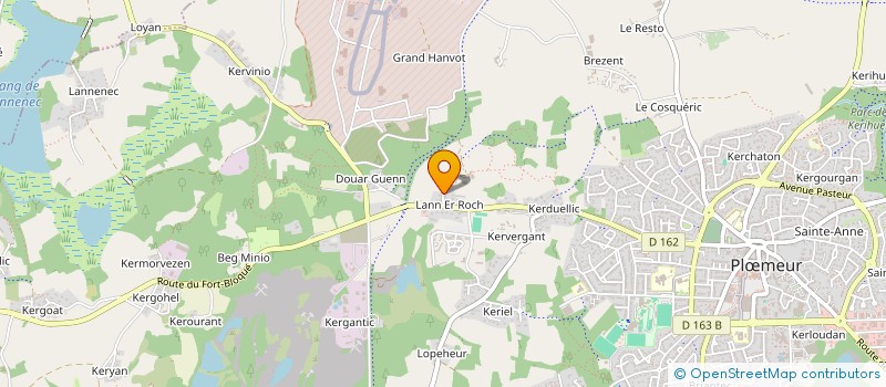 localisation de l'entreprise MADAME ODILE DELANGE  CONCARNEAU
