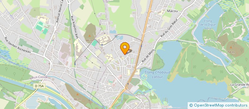 localisation de l'entreprise MADAME ODILE DELBECQ  CONDE-SUR-L'ESCAUT