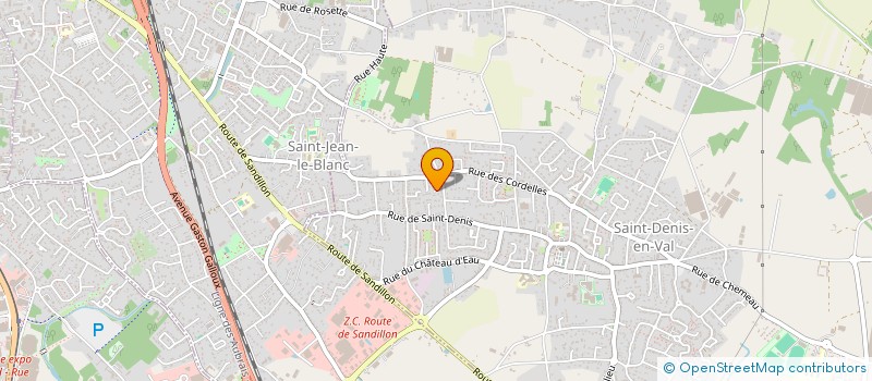 localisation de l'entreprise MADAME ODILE DENIAU à SAINT-DENIS-EN-VAL