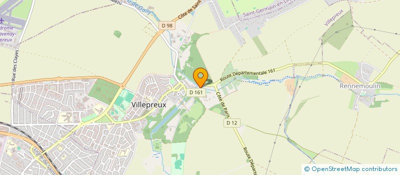 localisation de l'entreprise MADAME ODILE DENISE SUZANNE CASSEGRAIN  VILLEPREUX