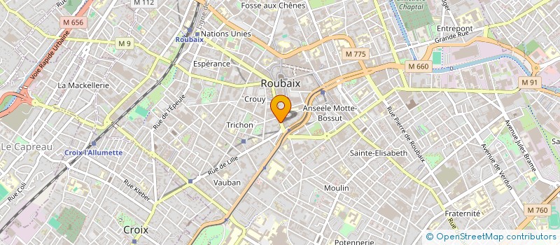 localisation de l'entreprise MADAME ODILE DESMAZIERES  ROUBAIX