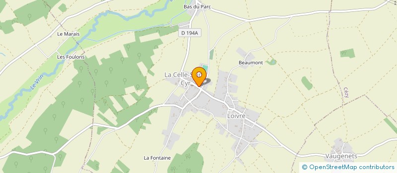 localisation de l'entreprise MADAME ODILE DIFFORT  LA CELLE-SAINT-CYR