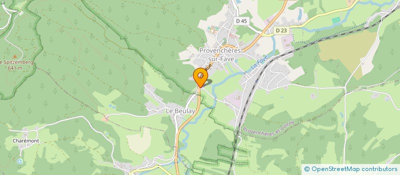 localisation de l'entreprise MADAME ODILE DOLLE  PROVENCHERES-ET-COLROY