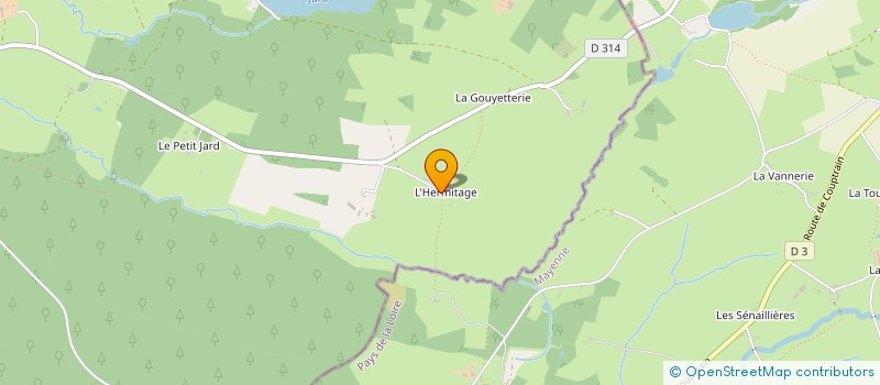 localisation de l'entreprise MADAME ODILE DOUCHET à SAINT-PATRICE-DU-DESERT