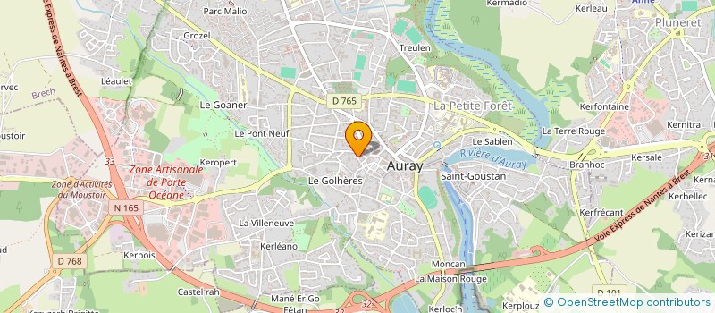localisation de l'entreprise MADAME ODILE DRIAN à AURAY