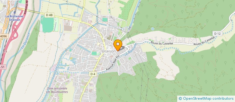 localisation de l'entreprise MADAME ODILE DRUILHE  ORAISON