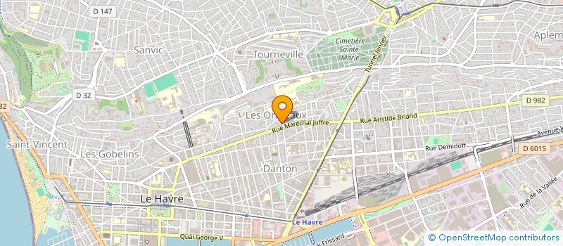 localisation de l'entreprise MADAME ODILE DUBOC à LE HAVRE