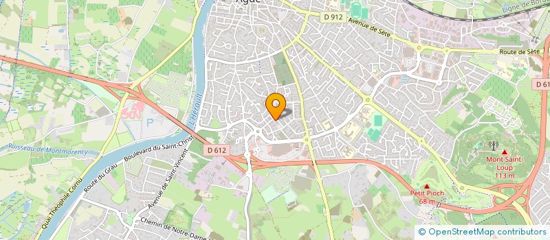 localisation de l'entreprise MADAME ODILE DUBRUJAUD  AGDE