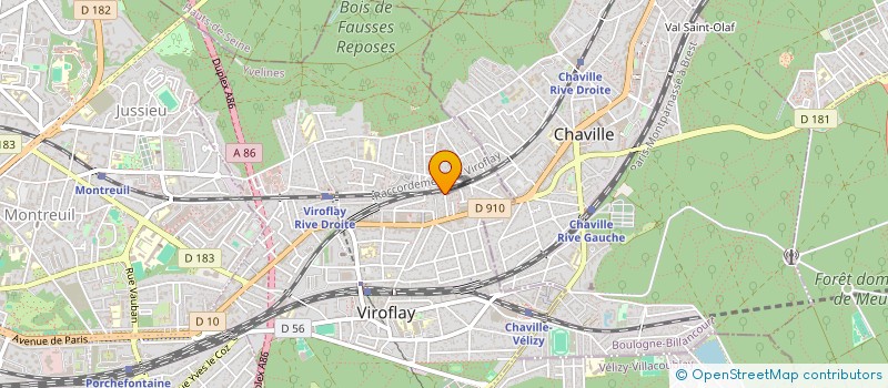 localisation de l'entreprise MADAME ODILE DUCHEMIN DE VAUBERNIER à VIROFLAY