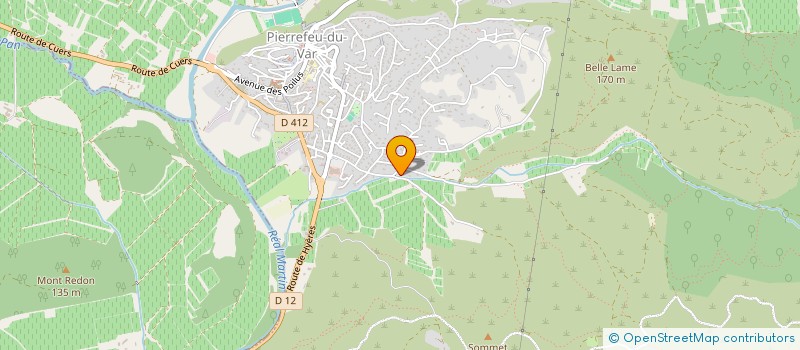 localisation de l'entreprise MADAME ODILE DUMETZ  PIERREFEU-DU-VAR