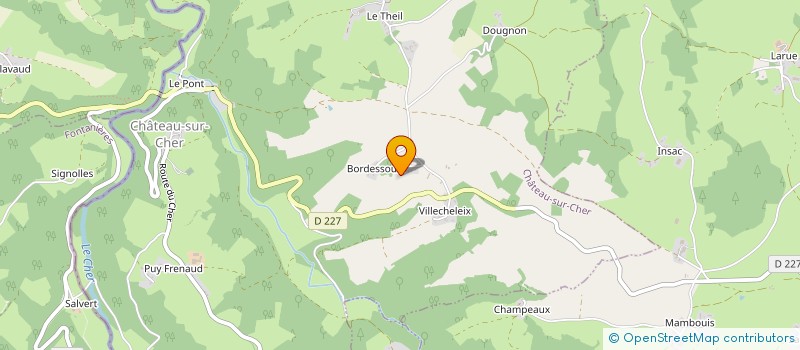 localisation de l'entreprise MADAME ODILE DUMONTAUD  CHATEAU-SUR-CHER