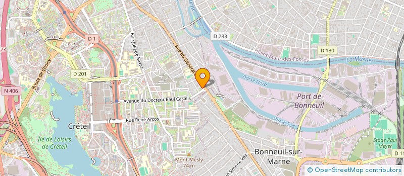 localisation de l'entreprise MADAME ODILE DURVIL  CRETEIL