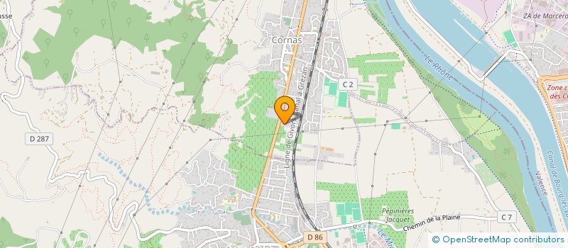 localisation de l'entreprise MADAME ODILE DUSSERT  CORNAS