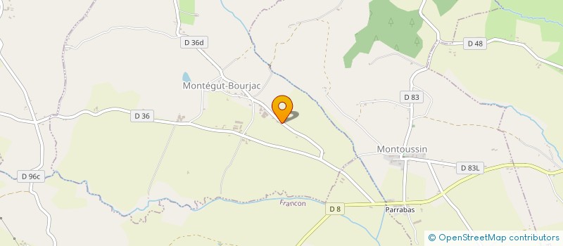 localisation de l'entreprise MADAME ODILE DUTECH  MONTEGUT-BOURJAC