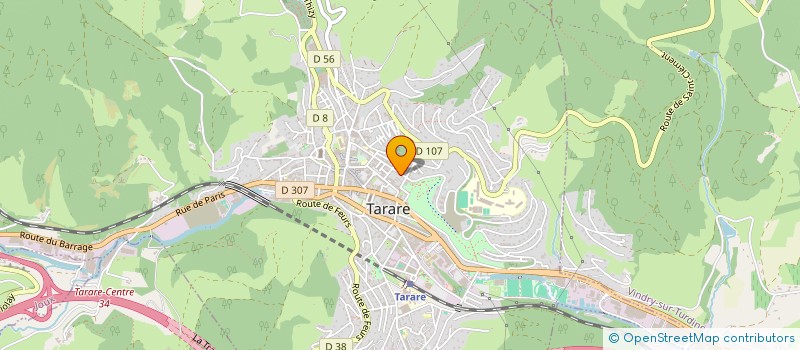 localisation de l'entreprise MADAME ODILE EUGENE  TARARE