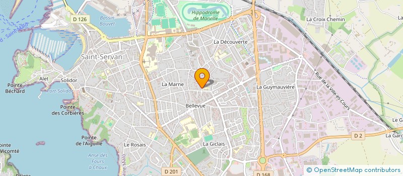 localisation de l'entreprise MADAME ODILE EVON  SAINT-MALO