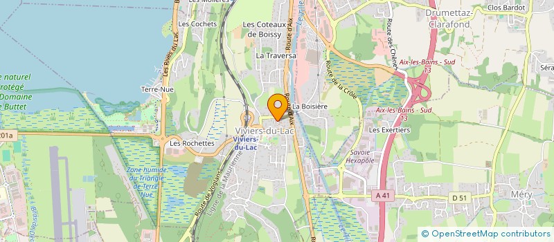 localisation de l'entreprise MADAME ODILE FALCONNET  VIVIERS-DU-LAC