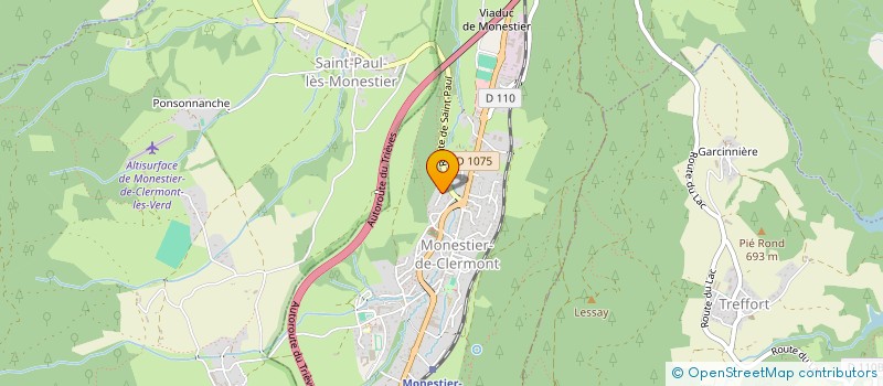 localisation de l'entreprise MADAME ODILE FAURE  MONESTIER-DE-CLERMONT