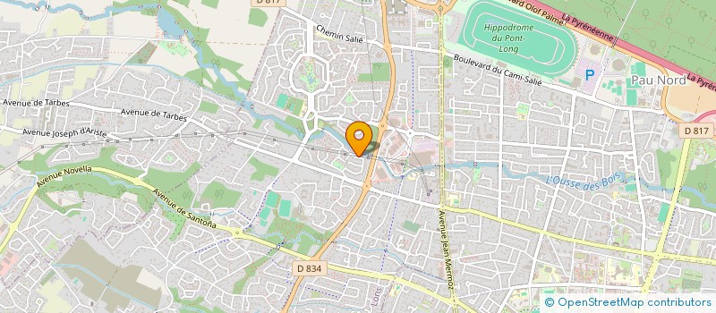 localisation de l'entreprise MADAME ODILE FAURICHON DE LA BARDONNIE à LONS