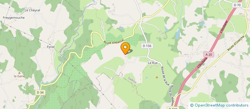 localisation de l'entreprise MADAME ODILE FAURIE  SAINTE FEREOLE