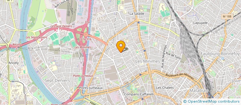 localisation de l'entreprise MADAME ODILE FILLOT  TOULOUSE