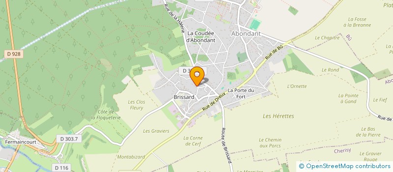 localisation de l'entreprise MADAME ODILE FIRON à ABONDANT