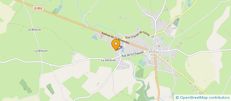 localisation de l'entreprise MADAME ODILE FONTAN  CERILLY