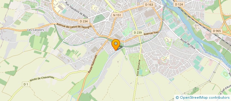 localisation de l'entreprise MADAME ODILE FORESTIER à AUXERRE