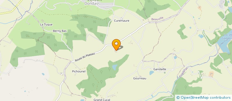 localisation de l'entreprise MADAME ODILE FORT  DONDAS