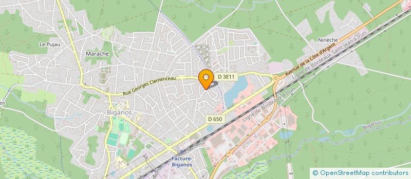 localisation de l'entreprise MADAME ODILE FOUCRAY  BIGANOS