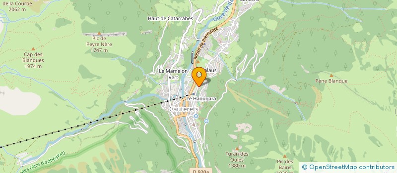 localisation de l'entreprise MADAME ODILE FRULIN  CAUTERETS